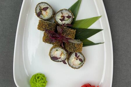 Жареный с креветкой