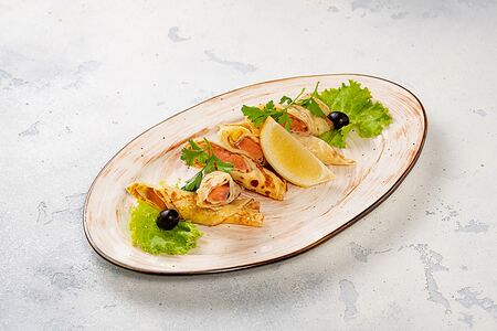 Блины с сёмгой