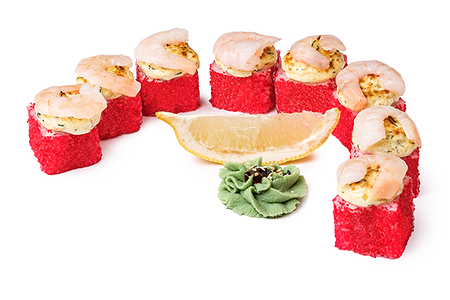 Запеченная калифорния с креветкой