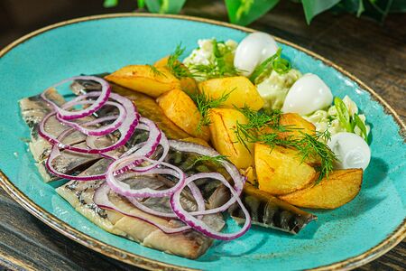 Рыбная закуска с картофелем