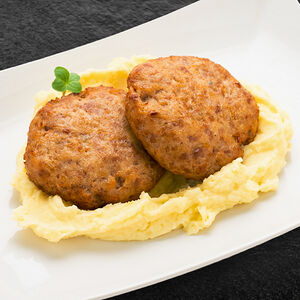 Домашние котлетки с картофельным пюре