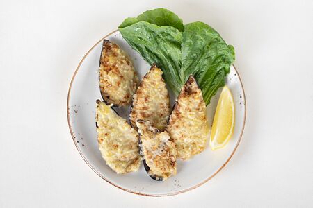 Мидии под острым соусом