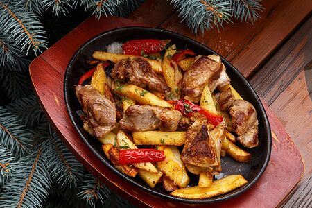 Сковородка с бараниной