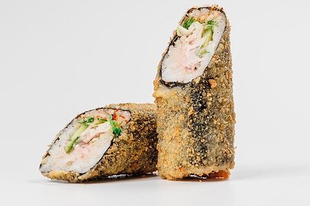 Закуска фаст-ролл Краб-тунец в темпуре