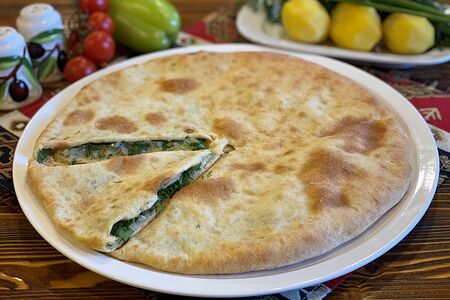 Пирог с картофелем и зеленью