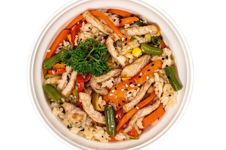 Рис со свининой