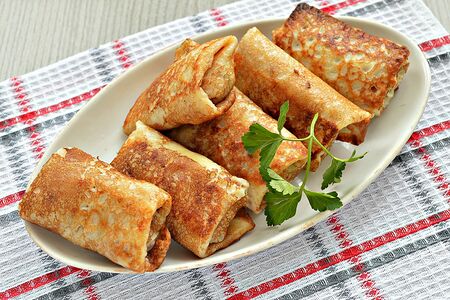 Блины с курицей