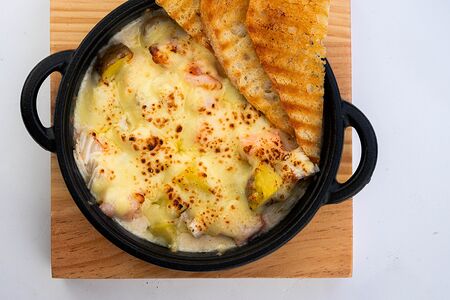 Кокиль с морепродуктами