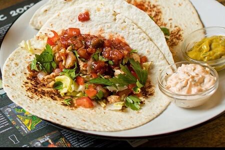 Такос с креветками