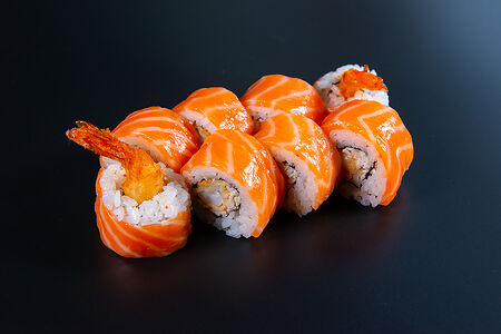 Ролл Креветка с лососем