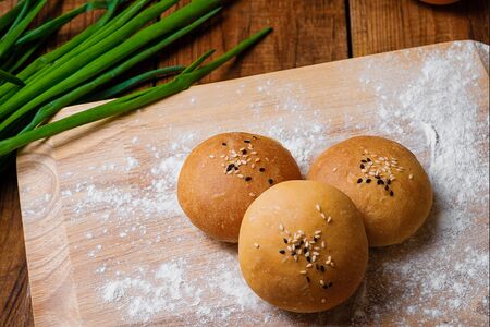 Булочка с кунжутом