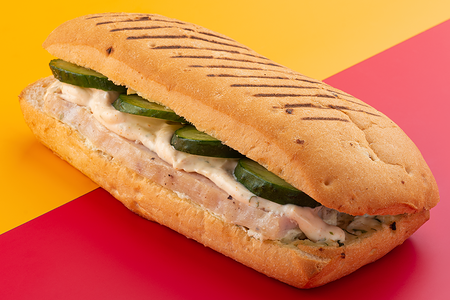 Фрешбургер с жареной куриной грудкой