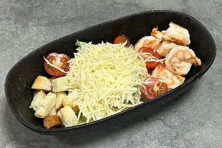 Салат Цезарь с креветкой