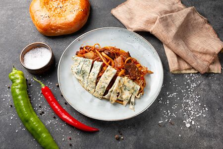 Ковурма Лагман по-узбекски