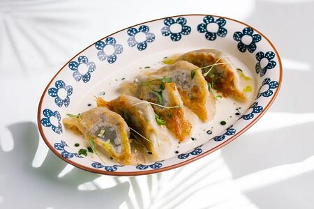 Гёдза с грибами