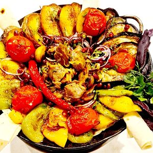 Садж-кебаб из свинины