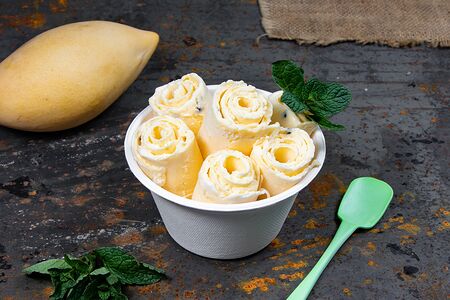 Кокосовое мороженое Манго-Маракуйя без сахара и лактозы