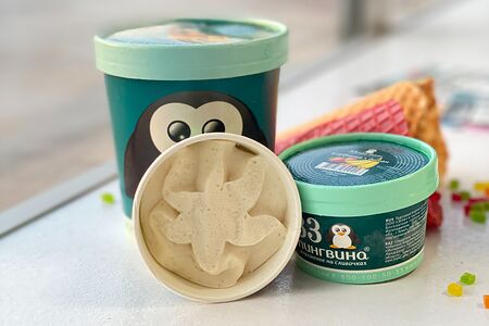 Мороженое Кедровый орех на кедровом молоке (веганское) в стаканчике