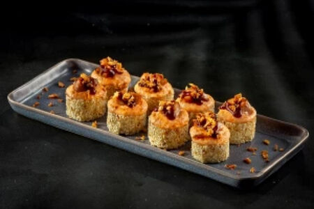 Запечённый ролл с курицей