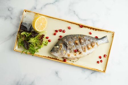 Дорадо на мангале