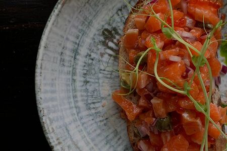 Тартар из лосося