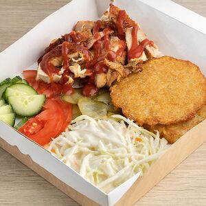 Ланч бокс со свининой и драниками