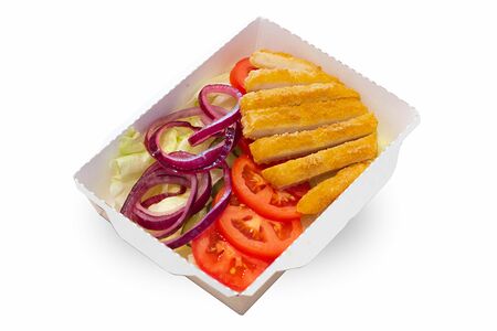 Бургер без булки с курицей