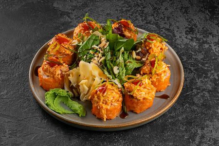 Ролл запеченный острый краб