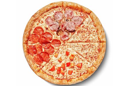 Пицца Четыре сезона на толстом тесте