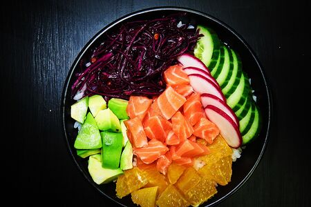 Поке с лососем