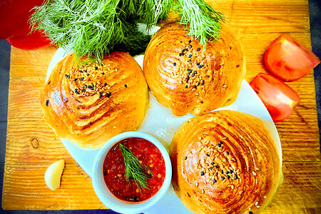 Самса с говядиной в духовке