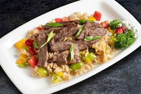 Теппаньяки рис с говядиной