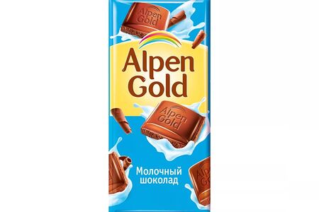 Шоколадная плитка Alpen Gold молочный