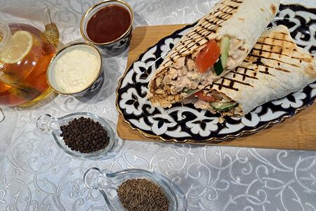 Шаурма с летним салатом