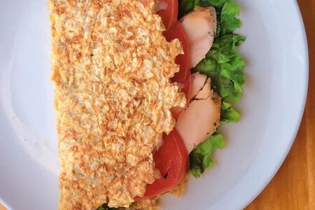 Овсяный блин с курицей