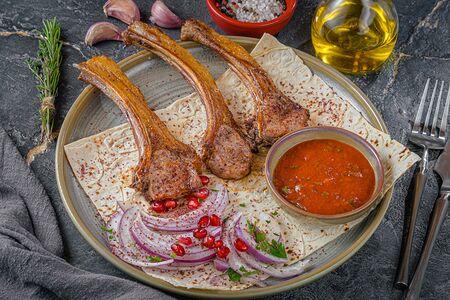 Шашлык из бараньей корейки