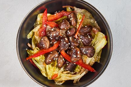 Салат с сердечками