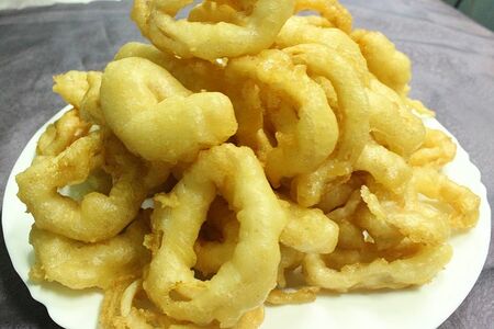 Кольца кальмара в кляре