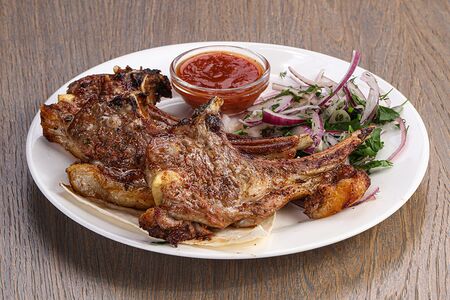 Шашлык из бараньей корейки