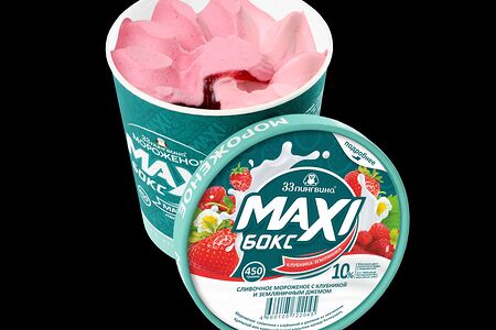 Мороженое Клубника-земляника в банке