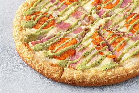 Пицца Чикен Ранч на толстом с сыром