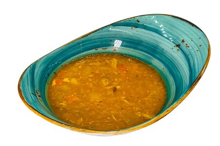 Суп куриный с чечевицей