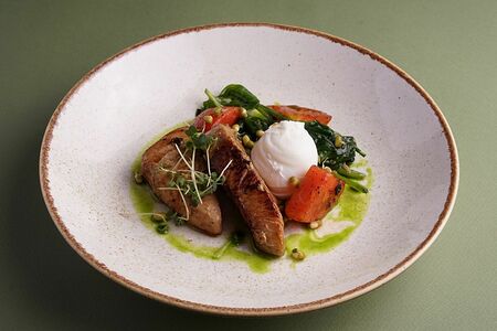 Тунец со шпинатом