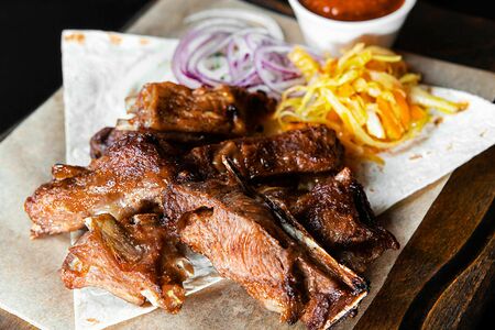 Шашлык из баранины на кости