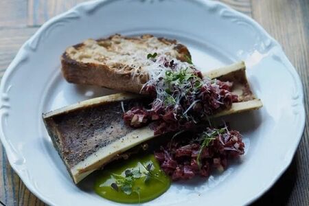 Тар-тар из сердца с костным мозгом