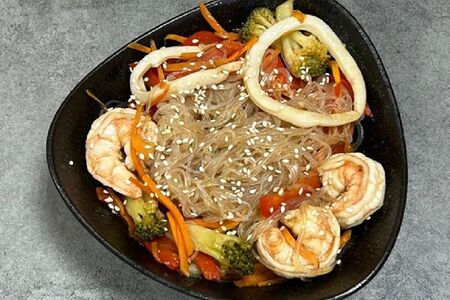 Фунчоза с морепродуктами