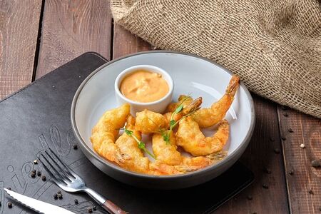 Креветки темпура