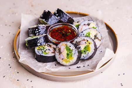 Кимпаб с креветками