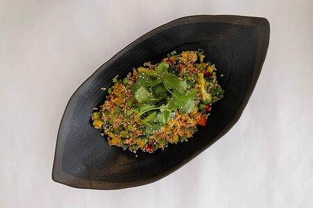 Китайский рис с овощами и брокколи