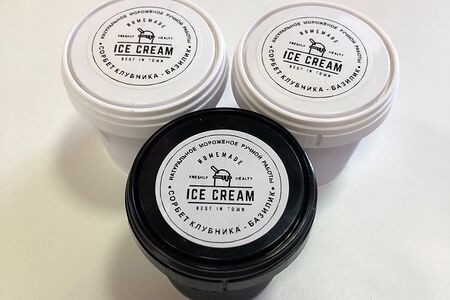 Сорбет клубника-базилик